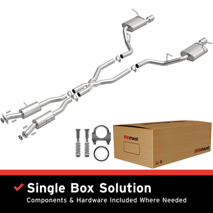 BRExhaust 2011-2025 Dodge Durango 3.6L | 2011-2025 Dodge Durango 5.7L Direct-Fit Exhaust System Kit 106-0768