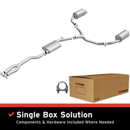 BRExhaust 2015-2023 Chrysler 300 3.6L / 2015-2023 Dodge Charger SXT 3.6L Direct-Fit Exhaust System Kit 106-0773