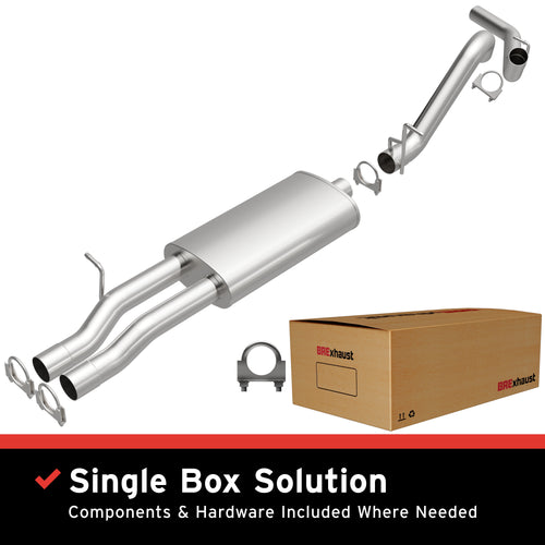 BRExhaust 2001-2006 Chevrolet Silverado 2500 HD 6.0L / 2001-2006 GMC Sierra 2500 HD 6.0L Direct-Fit Exhaust System Kit 106-0778