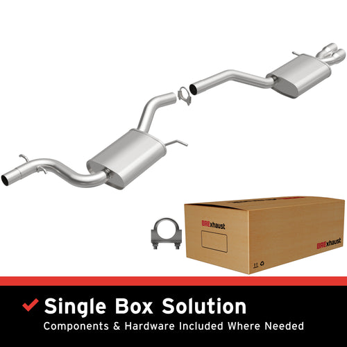 BRExhaust 2012-2018 Volkswagen Jetta 2.0L / 2014-2018 Volkswagen Jetta 1.8L Direct-Fit Exhaust System Kit 106-0791