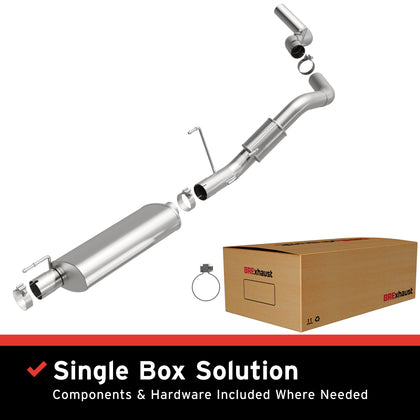 BRExhaust 2014-2023 Ram 2500 6.4L / 2014-2023 Ram 3500 6.4L Direct-Fit Exhaust System Kit 106-0803