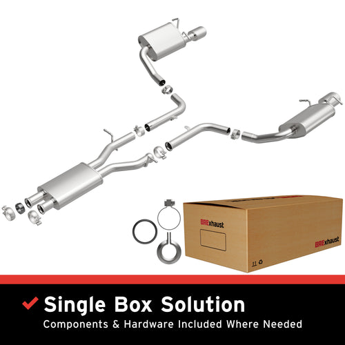 BRExhaust 2012-2014 Mercedes-Benz C350 Base 3.5L | 2008-2012 Mercedes-Benz C300 3.0L Direct-Fit Exhaust System Kit 106-0816
