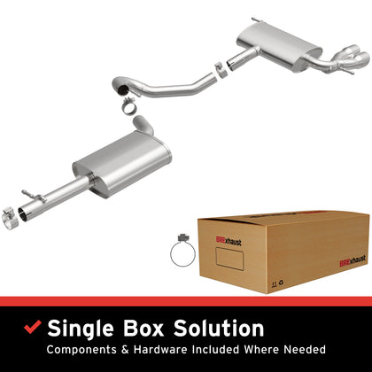BRExhaust 2017-2018 Volkswagen Tiguan Limited 2.0L | 2009-2017 Volkswagen Tiguan 2.0L Direct-Fit Exhaust System Kit 106-0818