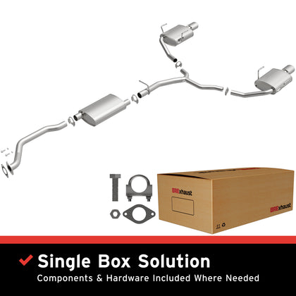 BRExhaust 2009-2012 Buick Enclave 3.6L Direct-Fit Exhaust System Kit 106-0829