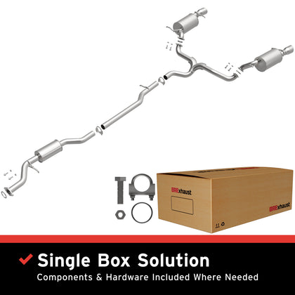 BRExhaust 2007 Mazda CX-9 3.5L | 2008-2015 Mazda CX-9 3.7L Direct-Fit Exhaust System Kit 106-0837