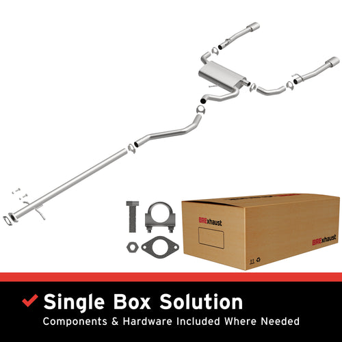 BRExhaust 2013-2016 Dodge Dart 1.4L | 2013-2016 Dodge Dart 2.4L Direct-Fit Exhaust System Kit 106-0850