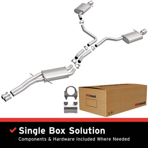BRExhaust 2012-2015 Audi A7 Quattro 3.0L | 2012-2015 Audi A6 Quattro 3.0L Direct-Fit Exhaust System Kit 106-0924