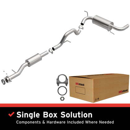 BRExhaust 2008-2010 Hummer H3 3.7L Direct-Fit Exhaust System Kit 106-0936