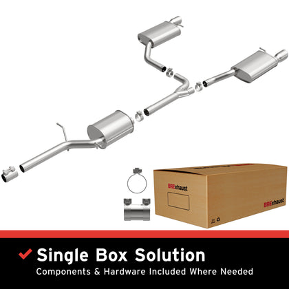 BRExhaust 2013-2017 Audi Q5 2.0L Direct-Fit Exhaust System Kit 106-0981