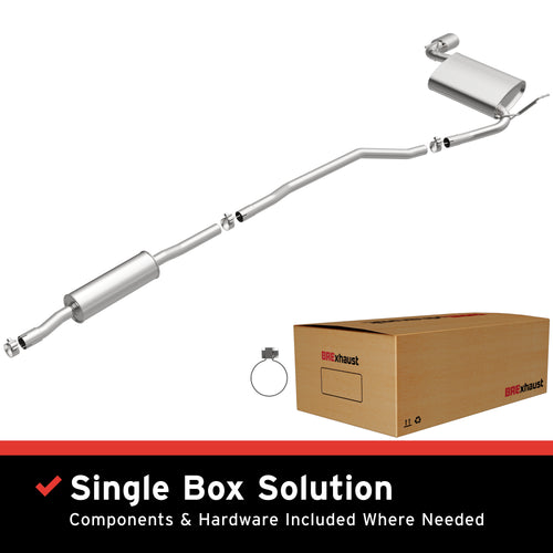 BRExhaust 2018-2022 Jeep Compass 2.4L Direct-Fit Exhaust System Kit 106-1016