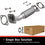 BRExhaust 2006-2009 Ford Fusion 2.3L | 2006-2009 Mercury Milan 2.3L Direct-Fit Exhaust Front Pipe Kit 107-0070