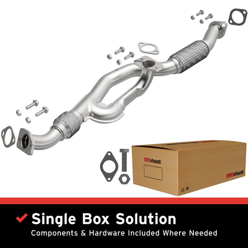 BRExhaust 2005-2010 Kia Sportage 2.7L / 2005-2008 Hyundai Tucson 2.7L Direct-Fit Exhaust Front Pipe Kit 107-0130