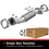 BRExhaust 2014-2015 Kia Sorento 2.4L / 2013-2016 Hyundai Santa Fe Sport 2.4L Direct-Fit Exhaust Front Pipe Kit 107-0292