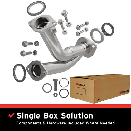 BRExhaust 2014-2016 Toyota Highlander 3.5L Direct-Fit Exhaust Front Pipe Kit 107-0314
