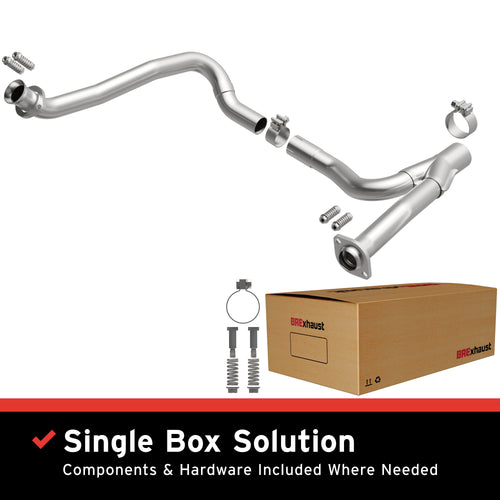BRExhaust 2018 Jeep Wrangler JK 3.6L | 2012-2017 Jeep Wrangler 3.6L Direct-Fit Exhaust Front Pipe Kit 107-0386