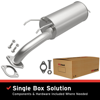 BRExhaust 2004-2009 Kia Spectra 2.0L / 2007 Kia Spectra5 2.0L Direct-Fit Exhaust Muffler Kit 108-0007