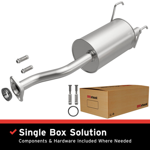 BRExhaust 1992-1995 Honda Civic 1.5L / 1992-2000 Honda Civic 1.6L Direct-Fit Exhaust Muffler Kit 108-0058