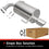 BRExhaust 2005-2009 Subaru Legacy 2.5L Direct-Fit Exhaust Muffler Kit 108-0078