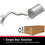 BRExhaust 2007-2009 Hyundai Santa Fe 3.3L / 2007-2009 Hyundai Santa Fe 2.7L Direct-Fit Exhaust Muffler Kit 108-0106