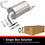 BRExhaust 2014-2018 Subaru Forester 2.5L Direct-Fit Exhaust Muffler Kit 108-0122