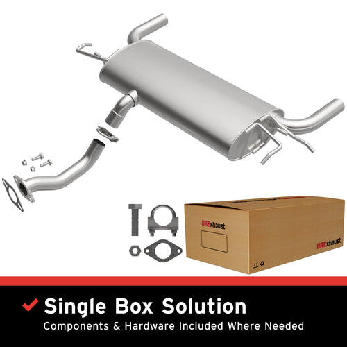 BRExhaust 2005-2008 Kia Sportage 2.7L | 2005-2008 Hyundai Tucson 2.7L Direct-Fit Exhaust Muffler Kit 108-0130