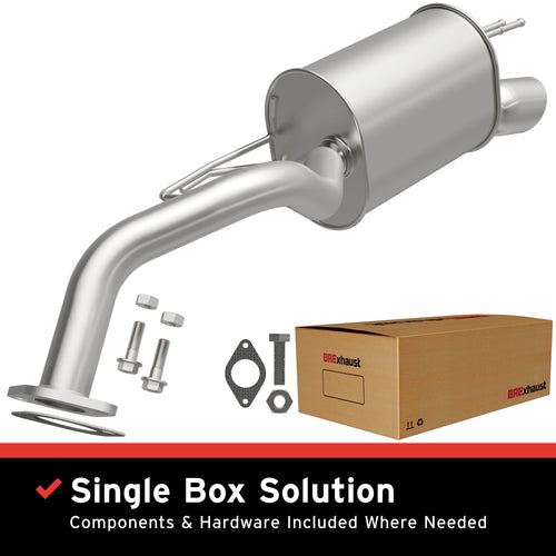 BRExhaust 2007-2009 Hyundai Santa Fe 3.3L | 2007-2009 Hyundai Santa Fe 2.7L Direct-Fit Exhaust Muffler Kit 108-0142