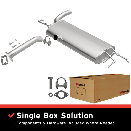 BRExhaust 2005-2010 Kia Sportage 2.0L / 2005-2008 Hyundai Tucson 2.0L Direct-Fit Exhaust Muffler Kit 108-0160