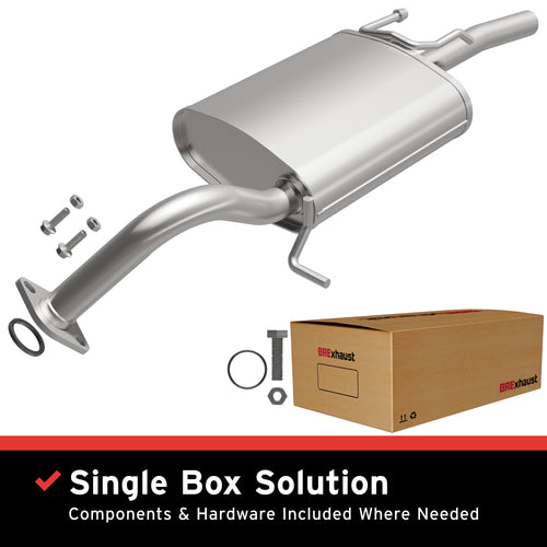 BRExhaust 1989-1992 Geo Prizm 1.6L / 1988-1992 Toyota Corolla 1.6L Direct-Fit Exhaust Muffler Kit 108-0174