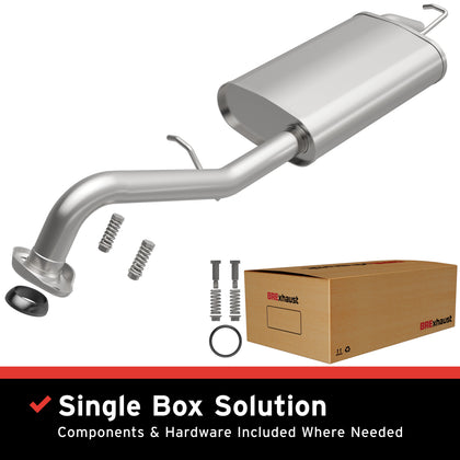 BRExhaust 2003-2013 Toyota Corolla 1.8L Direct-Fit Exhaust System Kit