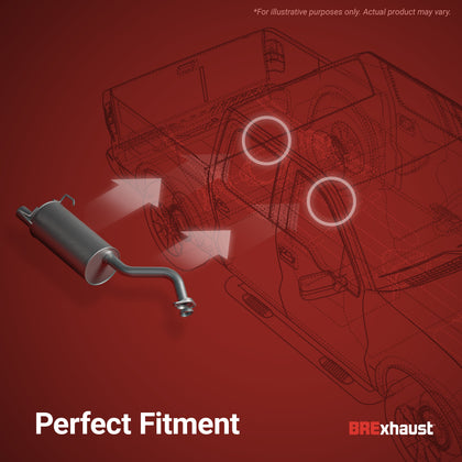 BRExhaust 2009-2014 Nissan Cube 1.8L Direct-Fit Exhaust Muffler Kit 108-0034